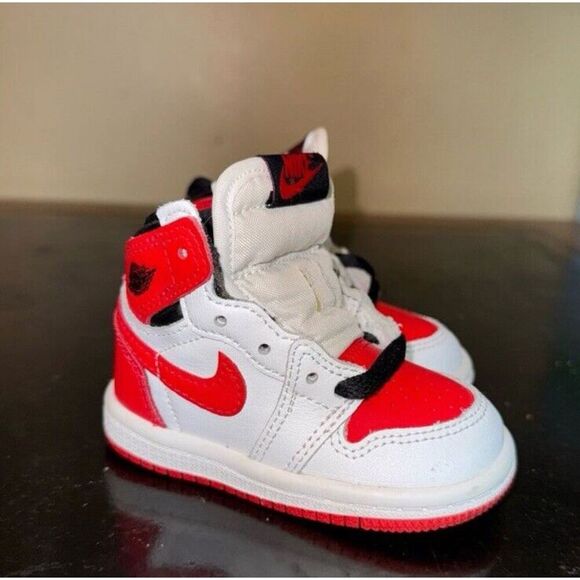 Air Jordan Other - Nike Air Jordan 1 High Og Heritage Red White AQ2665-161 Toddler Td Size 4C